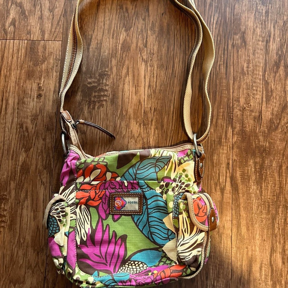 Fossil Women's Floral Crossbody Bag